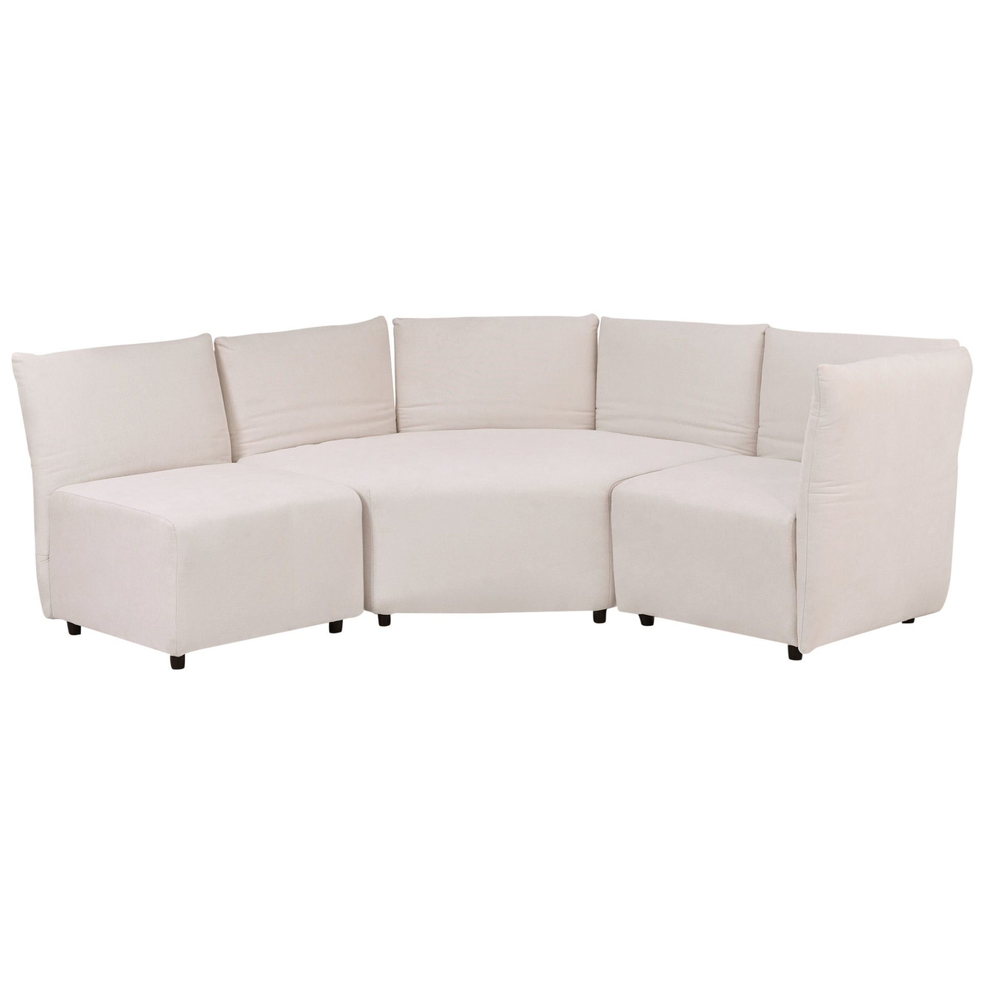 Stylish Sofa Set with Polyester Upholstery with Adjustable Back with Free Combination for Living Room, Goodies N Stuff