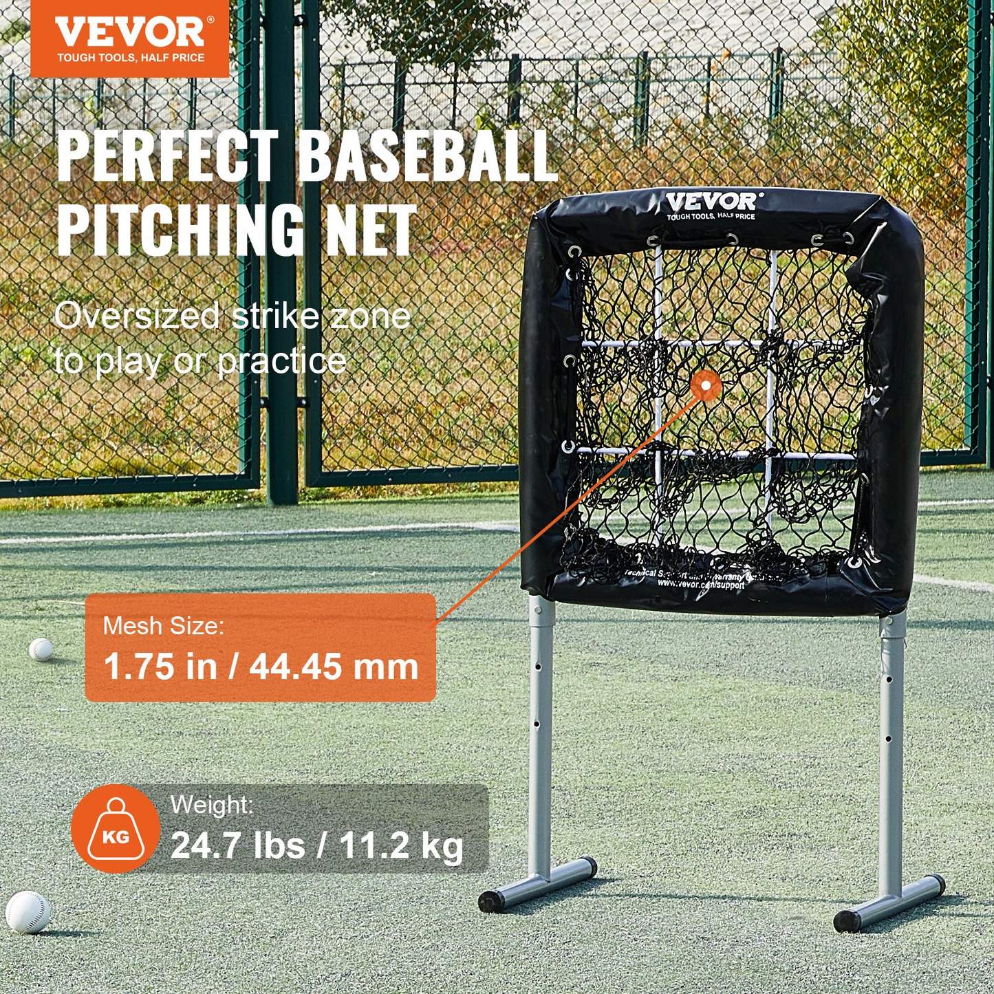 VEVOR 9 Hole Baseball Net, 28"x27" Softball Baseball Training Equipment, Goodies N Stuff