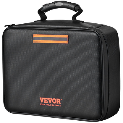 VEVOR Fireproof Document Box, Fireproof Document Bag with Lock 2000℉, 3-layer Fireproof and Waterproof File Box 14.17x10.63x4.13 inch with Zipper, for Money, Documents, Jewelry and Passport, Goodies N Stuff