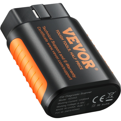 VEVOR OBD2 Car 5.0 Bluetooth Scanner Code Reader OBDII Read Tool for IOS/Android, Goodies N Stuff