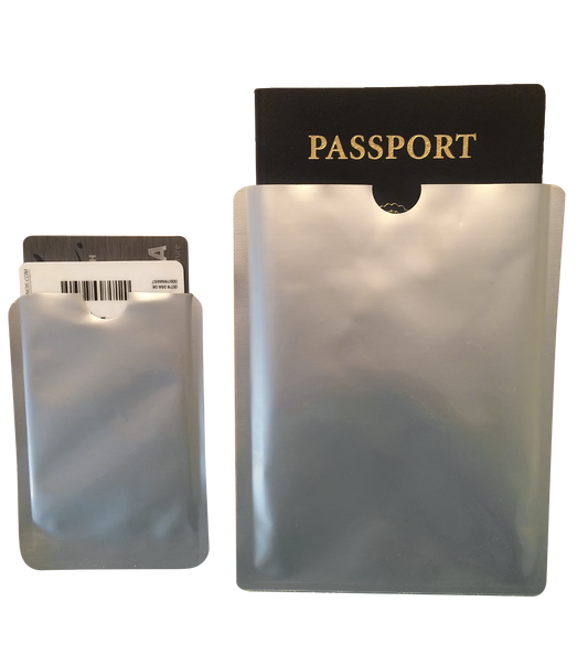 RFID Insert Sleeves (Set of 2) ~ use these inside our PortaPocket pockets for added safety, Goodies N Stuff