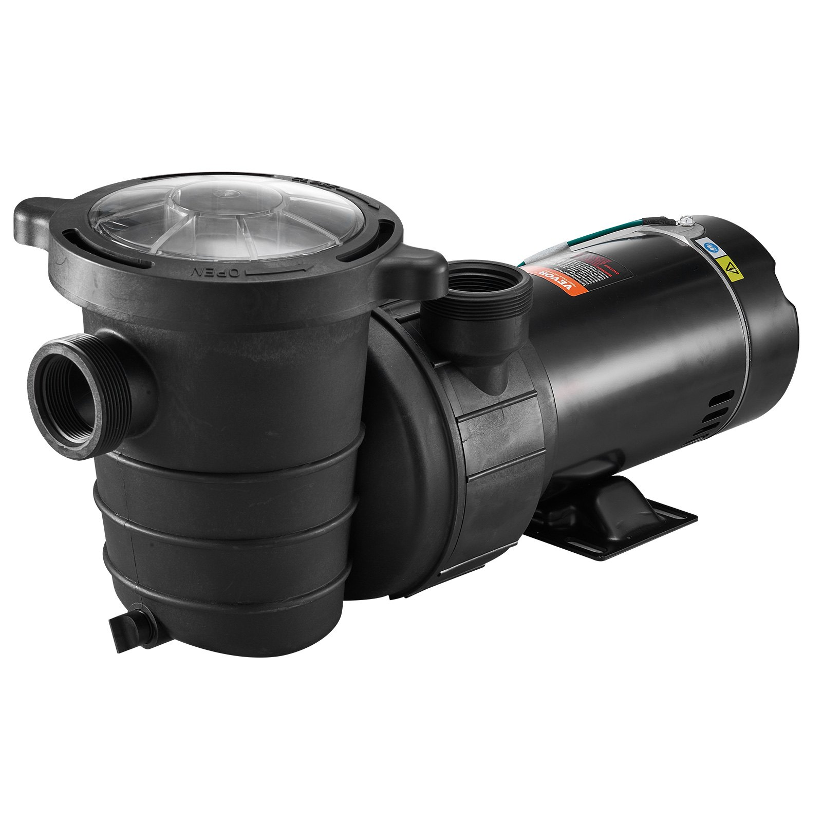 VEVOR Swimming Pool Pump 2.0HP 115V 1500W, Single Speed Pumps for Above Ground Pool, Powerful Self Primming Pool Pumps w/ Strainer Basket, 5400 GPH Max. Flow, ETL Certification, Goodies N Stuff