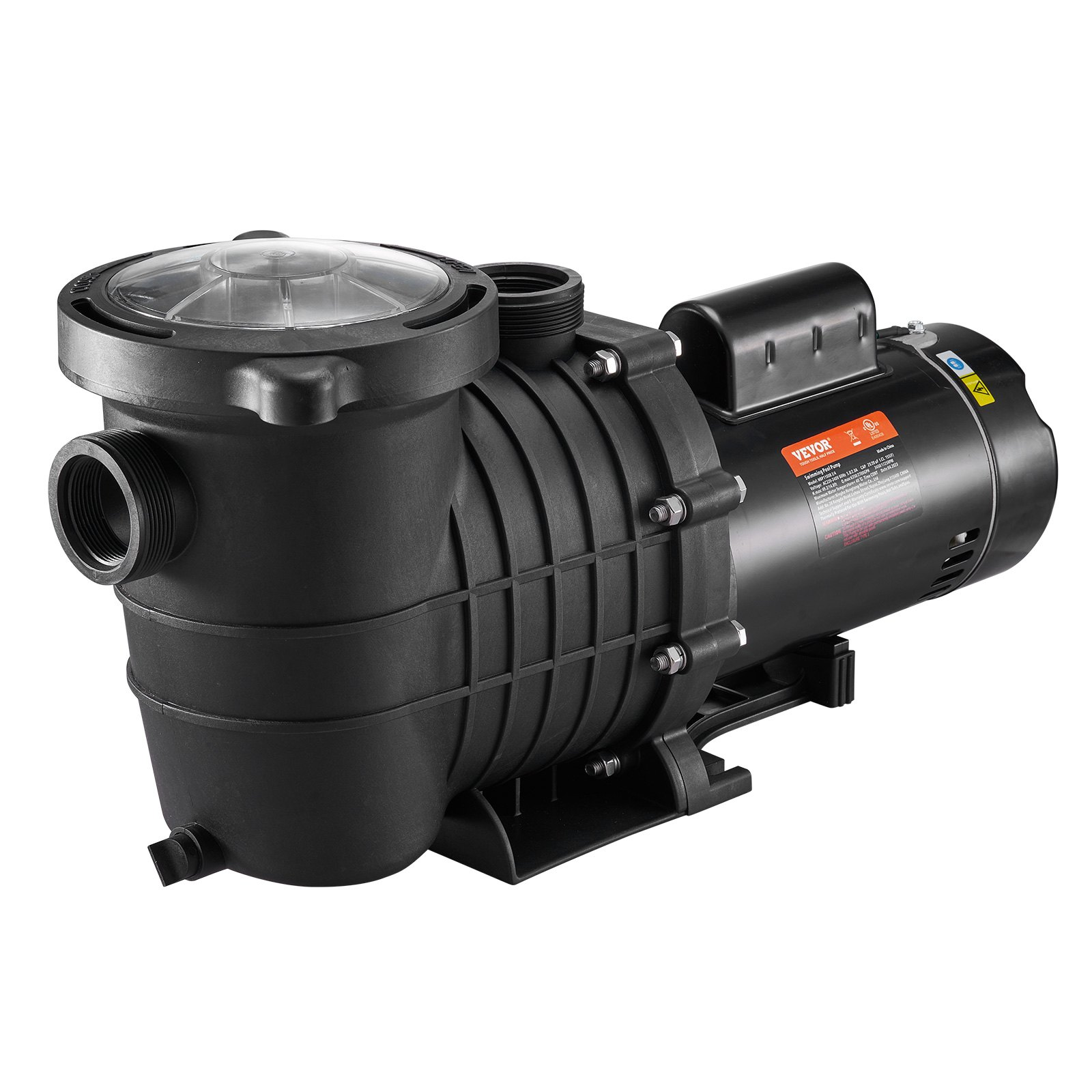 VEVOR Pool Pump 1.5HP 230V, Variable Dual Speed Pumps 1100W for Above Ground Pool, Powerful Self-priming Pump w/ Strainer Filter Basket, 5400 GPH Max. Flow, Energy Saving Swimming Pool Pump, Goodies N Stuff