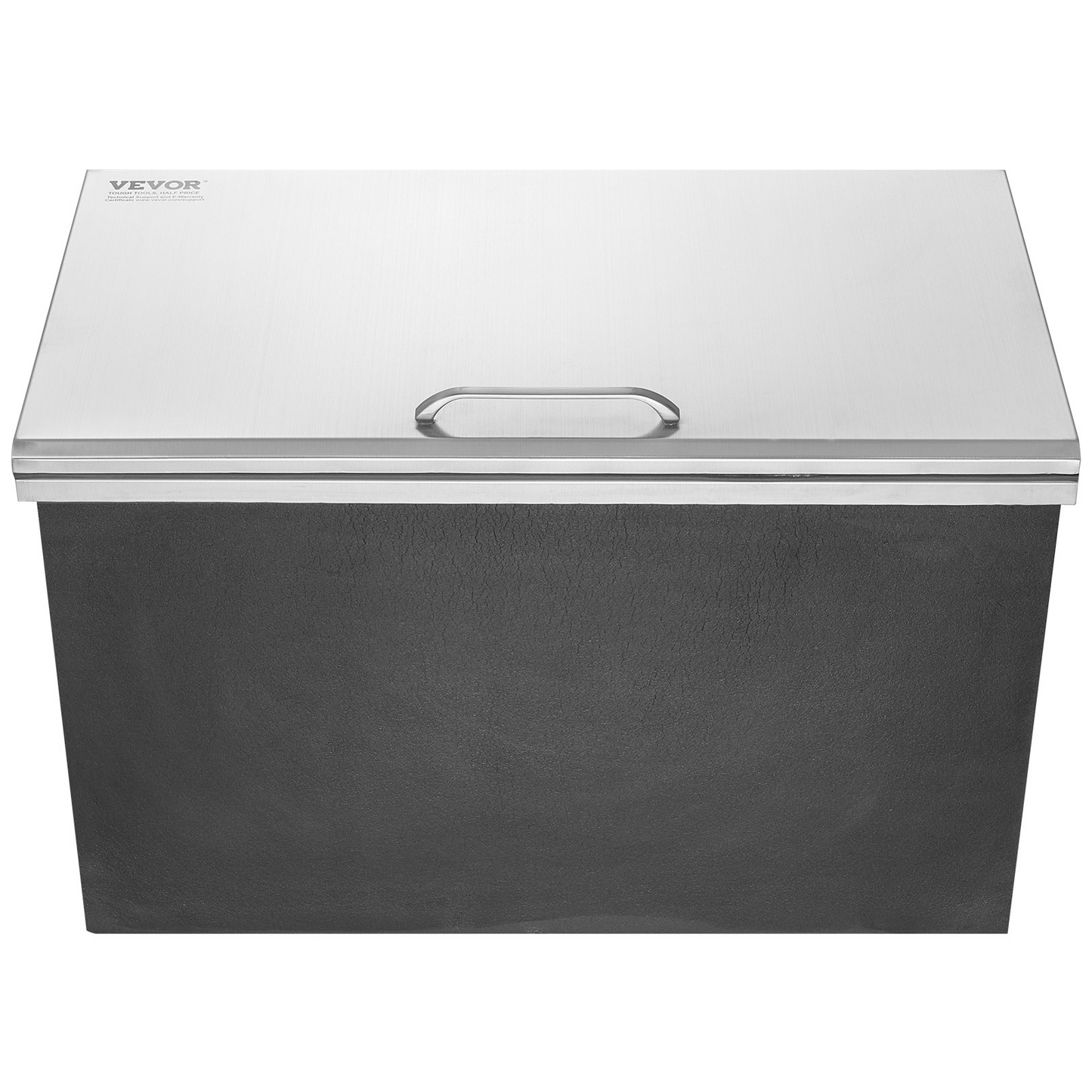 VEVOR Drop in Ice Chest, 24"L x 20"W x 15"H Stainless Steel Ice Cooler, Commercial Ice Bin with Hinged Cover, 40 qt Outdoor Kitchen Ice Bar, Drain-pipe and Drain Plug Included, for Cold Wine Beer, Goodies N Stuff