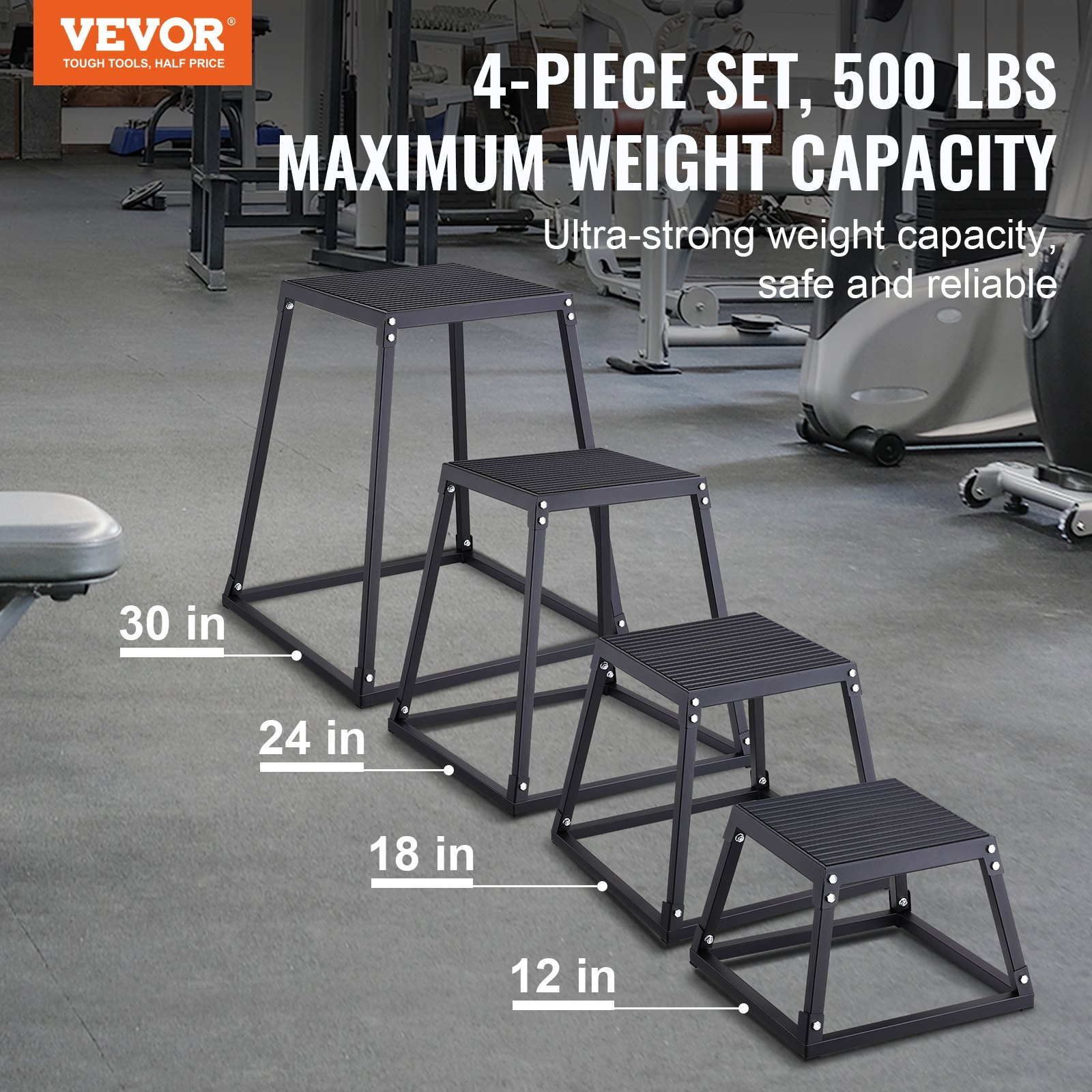 VEVOR Plyometric Jump Boxes - Improve Your Fitness and Strength Training, Goodies N Stuff
