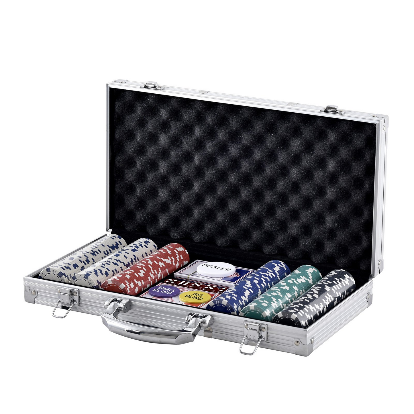 VEVOR Poker Chip Set, 300-Piece Poker Set with Aluminum Case, Goodies N Stuff