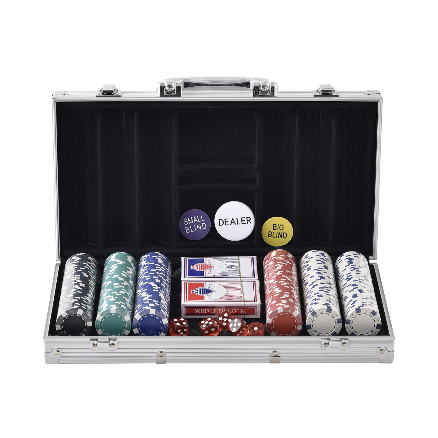 VEVOR Poker Chip Set, 300-Piece Poker Set with Aluminum Case, Goodies N Stuff