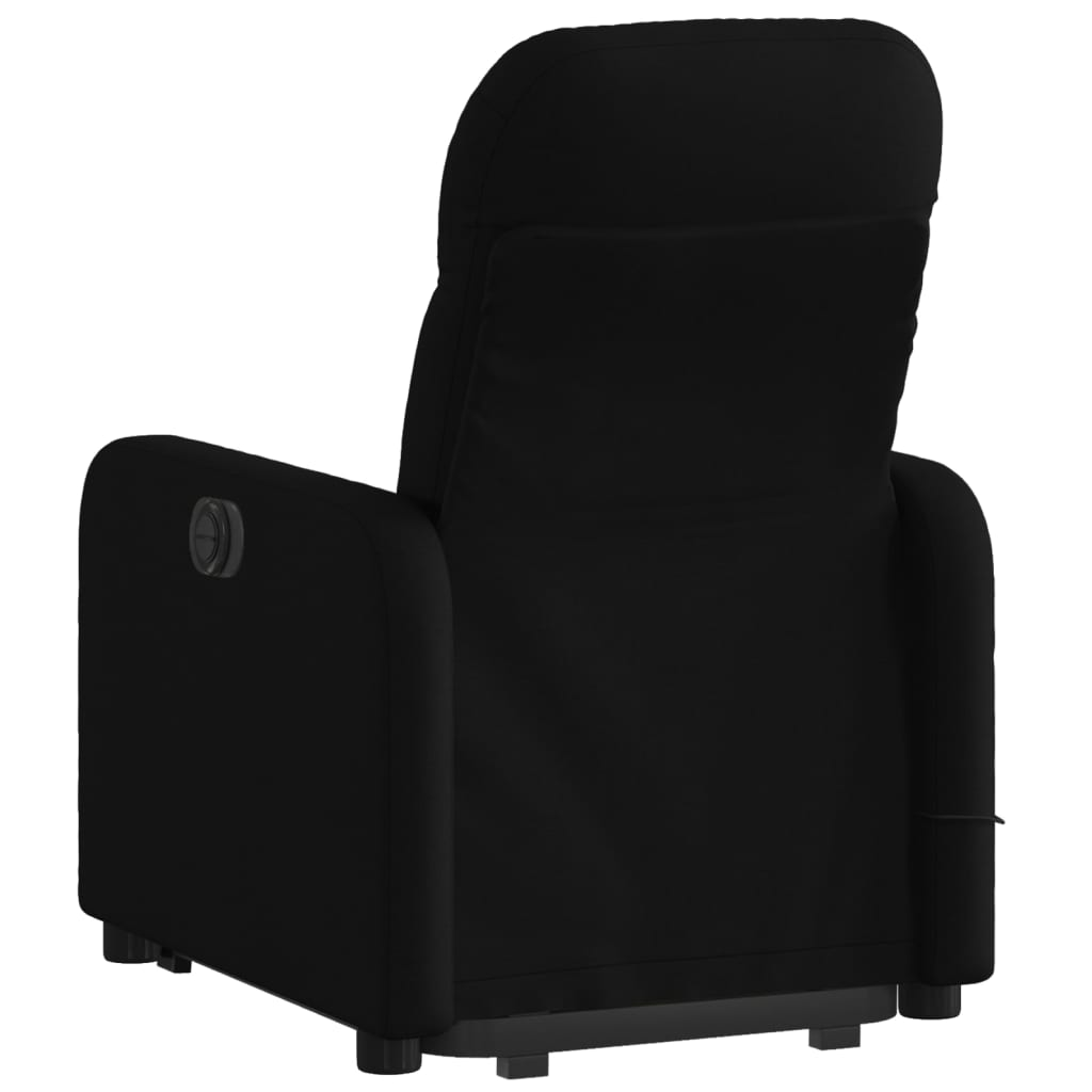 vidaXL Electric Stand up Massage Recliner Chair Black Fabric, Goodies N Stuff