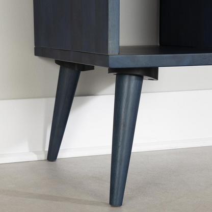 Kodali Computer Desk, Dark Blue - Minimalist Scandinavian Style, Rubberwood Construction, Goodies N Stuff