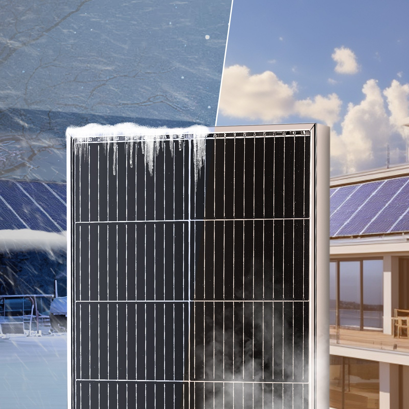 VEVOR 100W Monocrystalline Solar Panel Kit 12V Solar Panel & Charge Controller, Goodies N Stuff