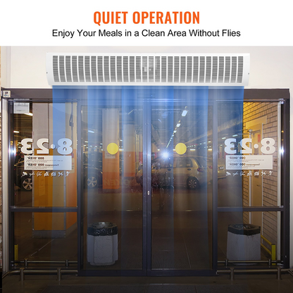 VEVOR 60" Commercial Indoor Air Curtain Super Power 2 Speeds 2100CFM, Wall Mounted Air Curtains for Doors, Indoor Over Door Fan with Heavy Duty Limit Switch, Easy-Install 110V Unheated, Goodies N Stuff
