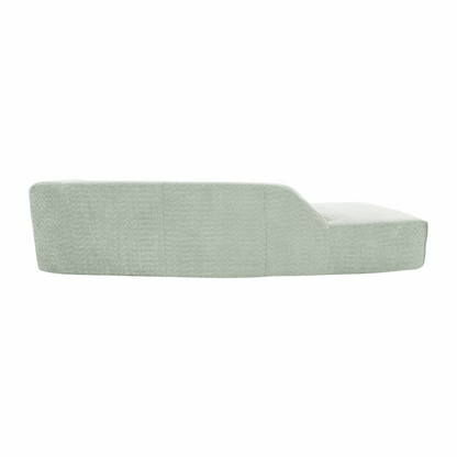 109.4" Curved Chaise Lounge Modern Indoor Sofa Couch for Living Room, Green, Goodies N Stuff