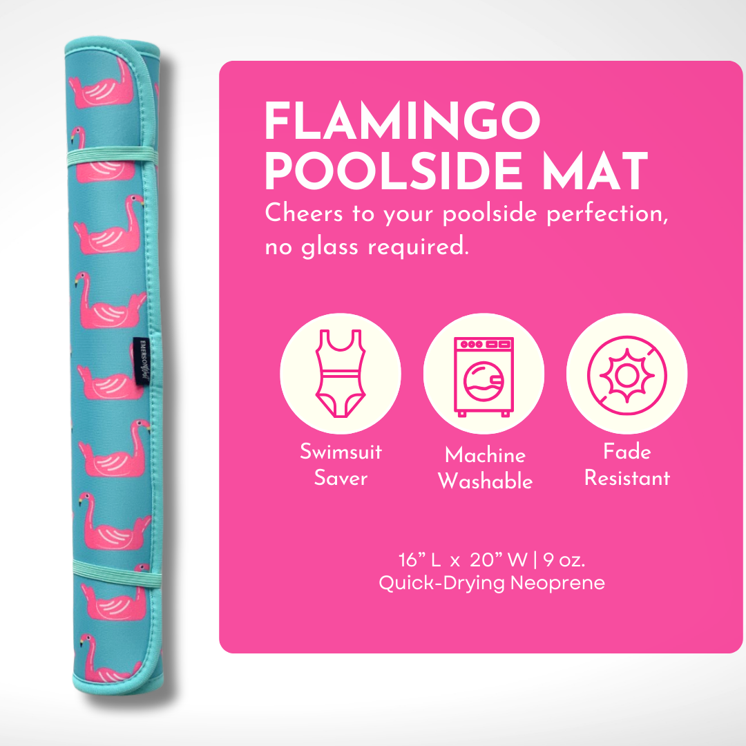 Flamingo Floats Poolside Seating Mat, Goodies N Stuff