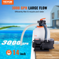 VEVOR Sand Filter Pump for Above Ground Pools, 14-inch, 3000 GPH, 3/4 HP Swimming Pool Pumps System & Filters Combo Set with 6-Way Multi-Port Valve & Strainer Basket, for Domestic and Commercial Pools, Goodies N Stuff