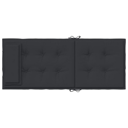 Highback Chair Cushions 6 pcs Black Oxford Fabric, Goodies N Stuff
