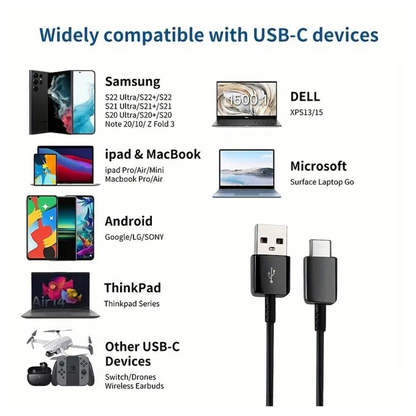 6ft USB-C Charger Type C Cable Cord, Goodies N Stuff