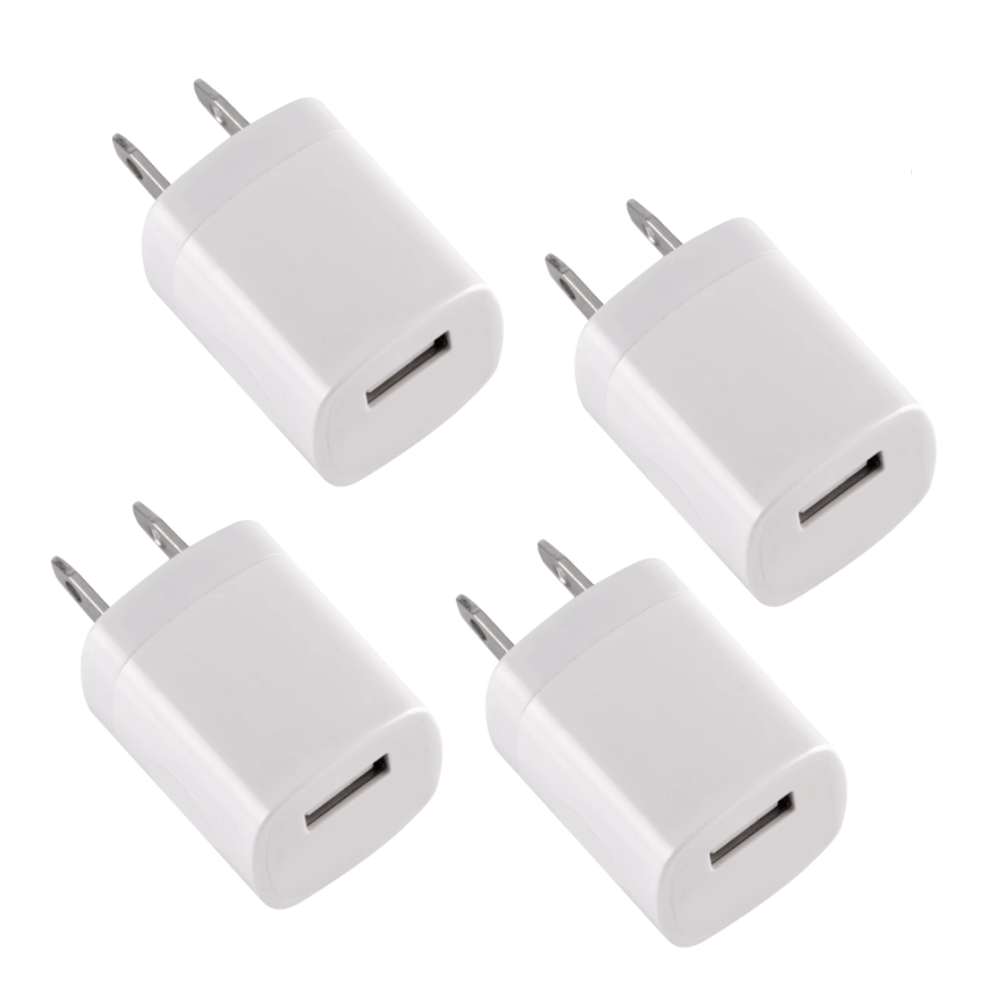 4pcs USB Wall Charger Plug, Goodies N Stuff