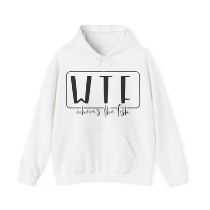 Stay Warm in Style with Our WTF – Where’s The Fish Print Hoodie, Goodies N Stuff