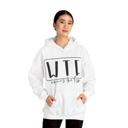 Stay Warm in Style with Our WTF – Where’s The Fish Print Hoodie, Goodies N Stuff