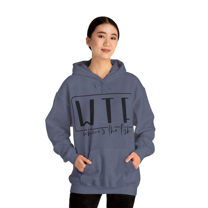 Stay Warm in Style with Our WTF – Where’s The Fish Print Hoodie, Goodies N Stuff