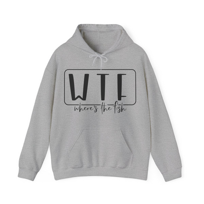 Stay Warm in Style with Our WTF – Where’s The Fish Print Hoodie, Goodies N Stuff