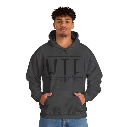 Stay Warm in Style with Our WTF – Where’s The Fish Print Hoodie, Goodies N Stuff