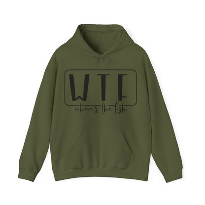 Stay Warm in Style with Our WTF – Where’s The Fish Print Hoodie, Goodies N Stuff