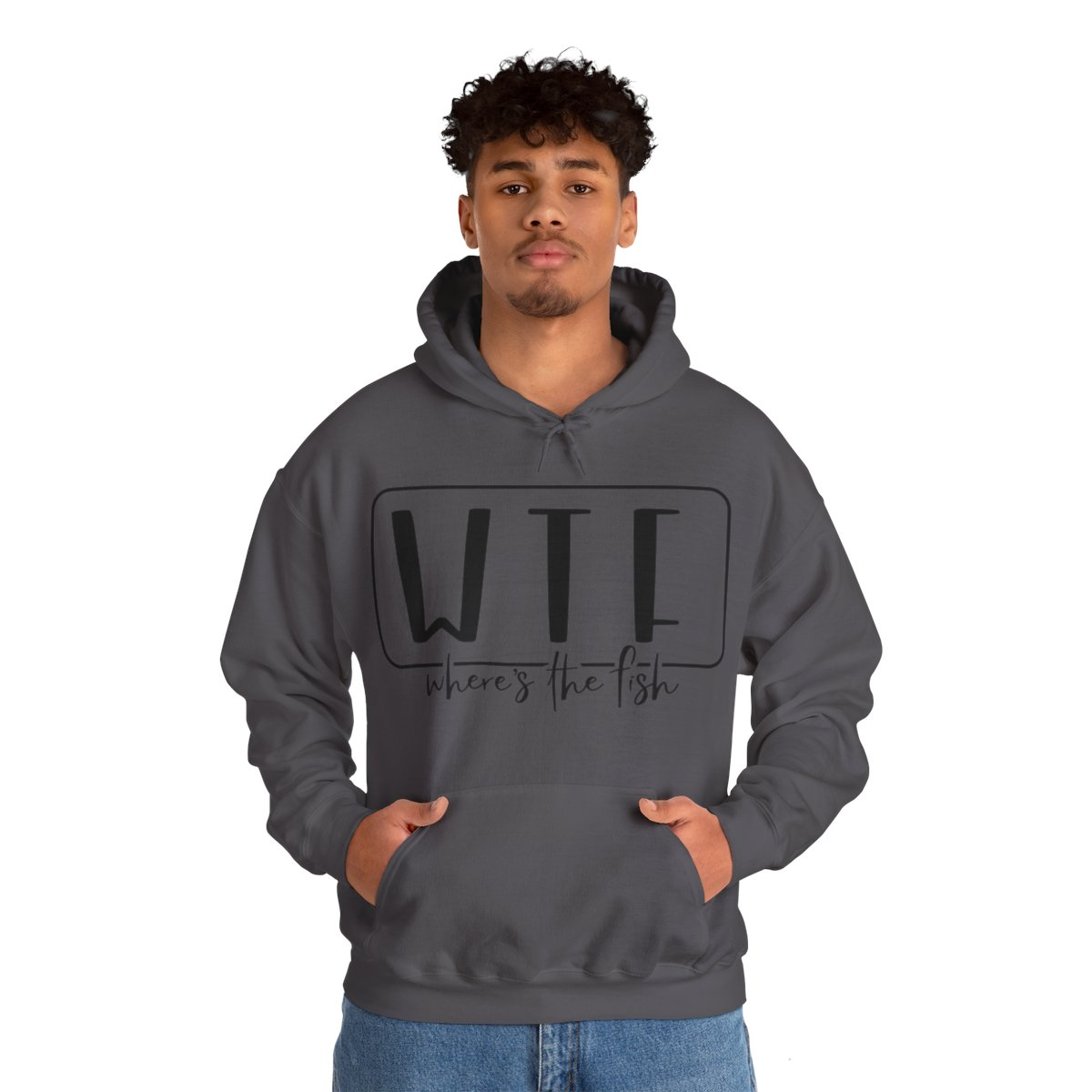 Stay Warm in Style with Our WTF – Where’s The Fish Print Hoodie, Goodies N Stuff