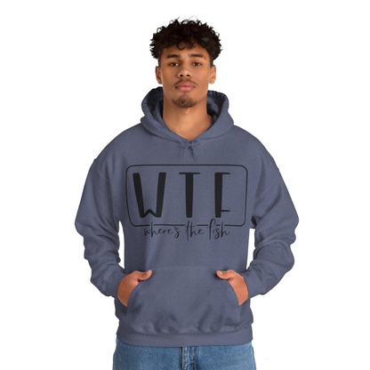 Stay Warm in Style with Our WTF – Where’s The Fish Print Hoodie, Goodies N Stuff