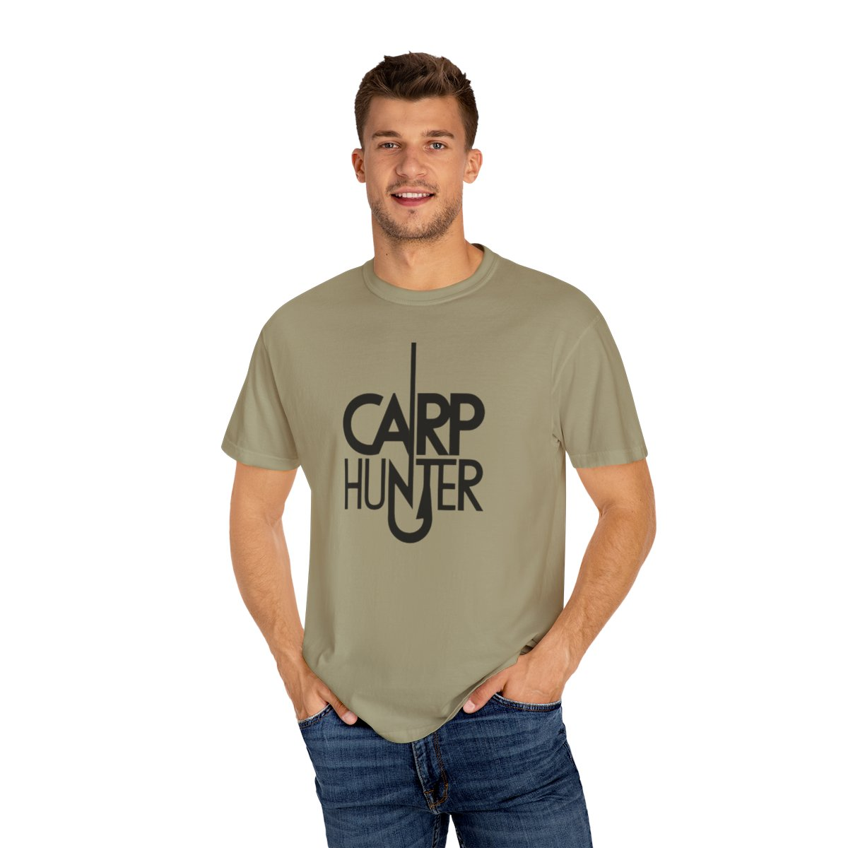 Catch Carp in Style with Our “Carp Hunter” Unisex Garment-Dyed T-shirt, Goodies N Stuff