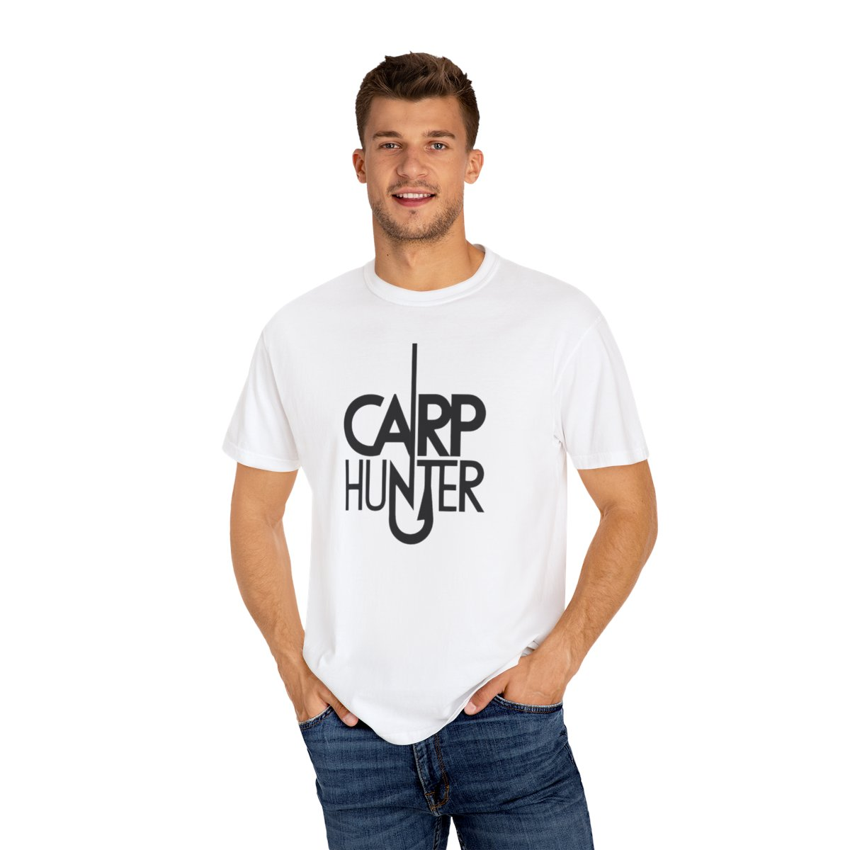 Catch Carp in Style with Our “Carp Hunter” Unisex Garment-Dyed T-shirt, Goodies N Stuff