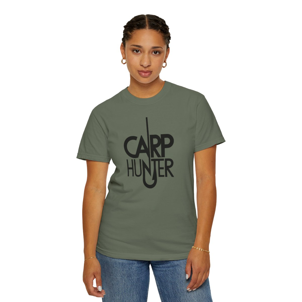 Catch Carp in Style with Our “Carp Hunter” Unisex Garment-Dyed T-shirt, Goodies N Stuff