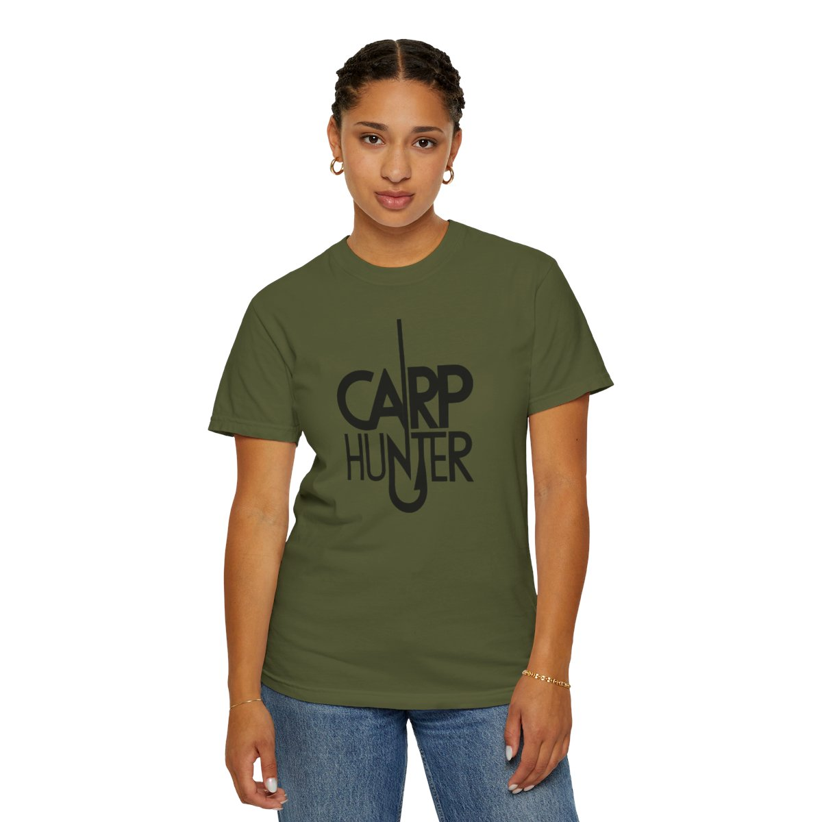 Catch Carp in Style with Our “Carp Hunter” Unisex Garment-Dyed T-shirt, Goodies N Stuff