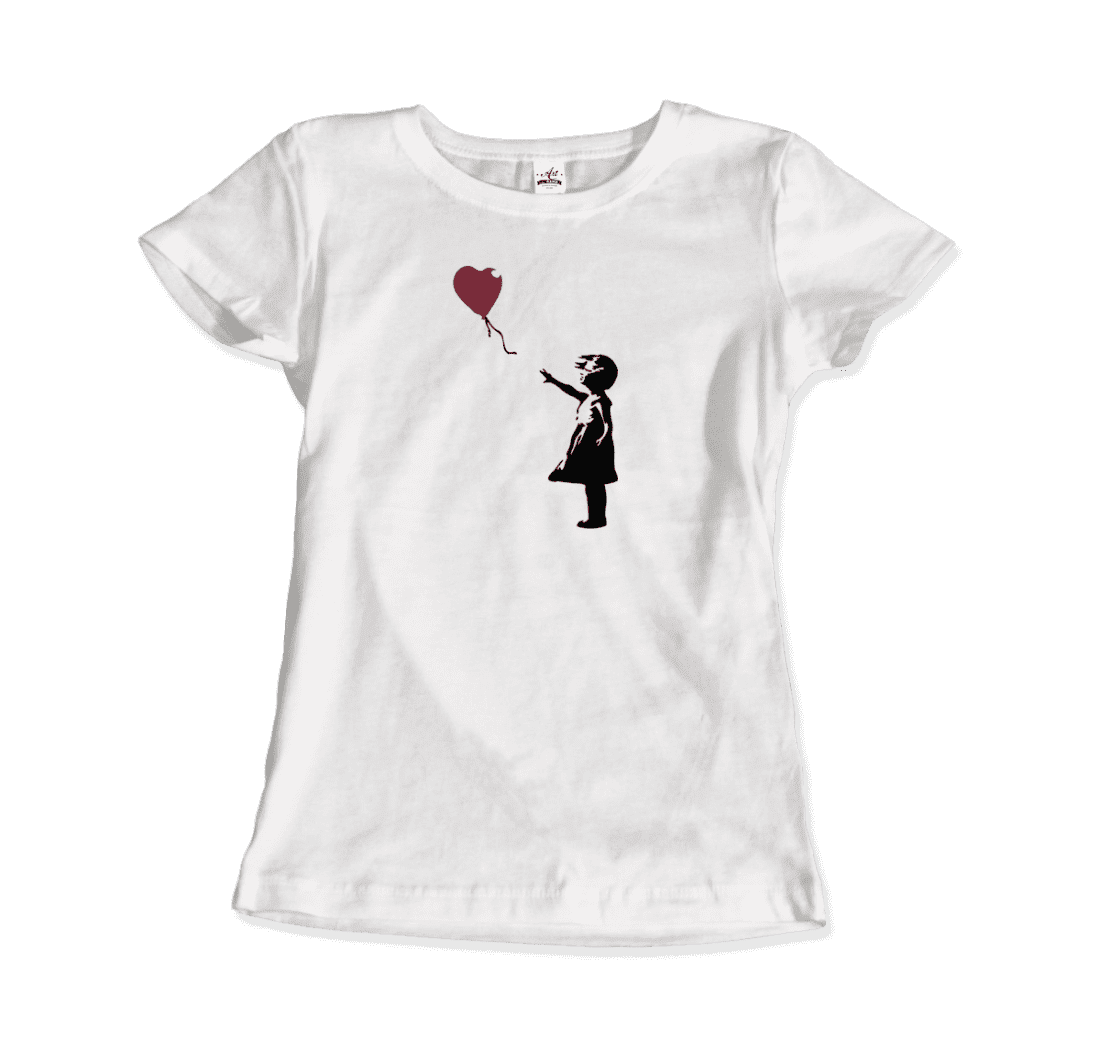 Banksy The Girl with a Red Balloon Artwork T-Shirt, Goodies N Stuff