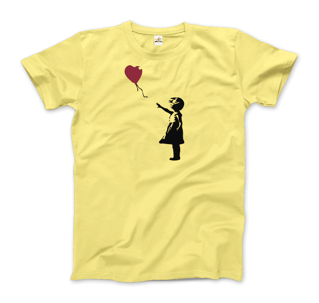 Banksy The Girl with a Red Balloon Artwork T-Shirt, Goodies N Stuff