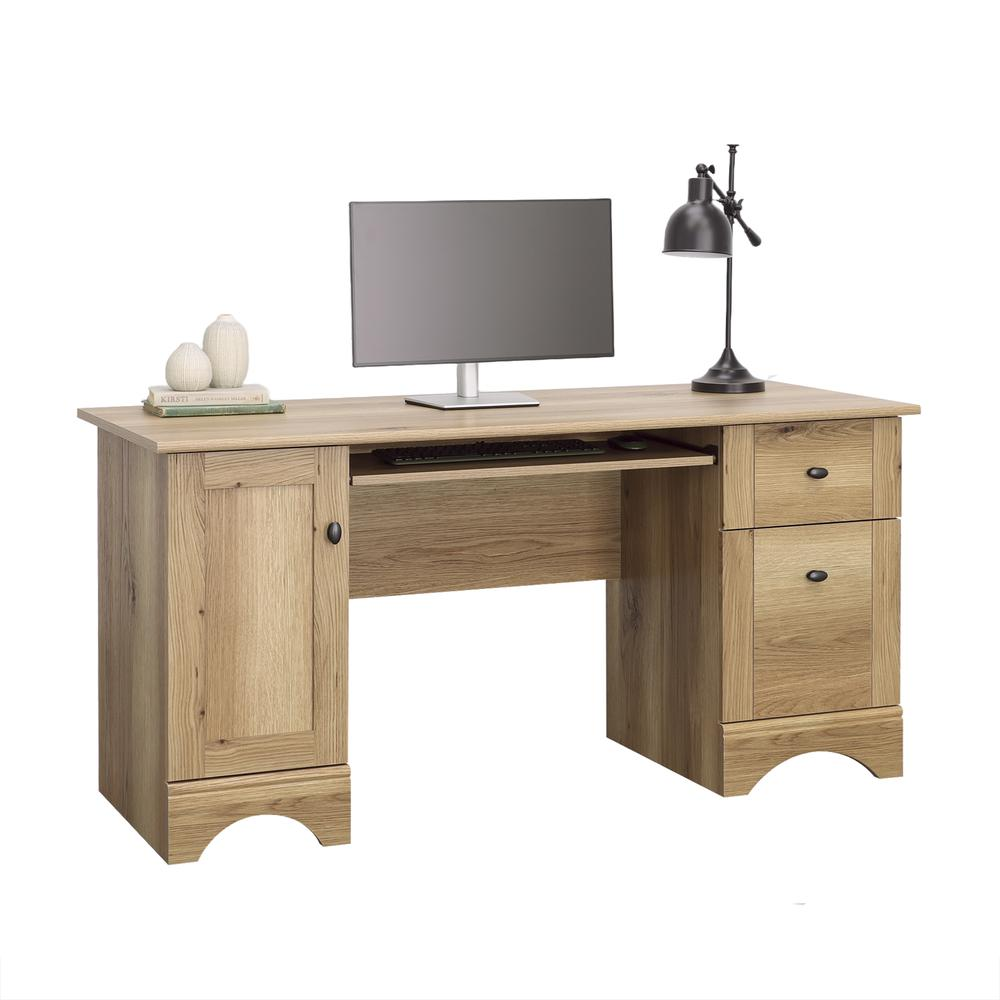 Sauder Select Collection Computer Desk with Drawers in Timber Oak Finish, Goodies N Stuff
