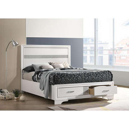 Miranda Full Storage Bed White