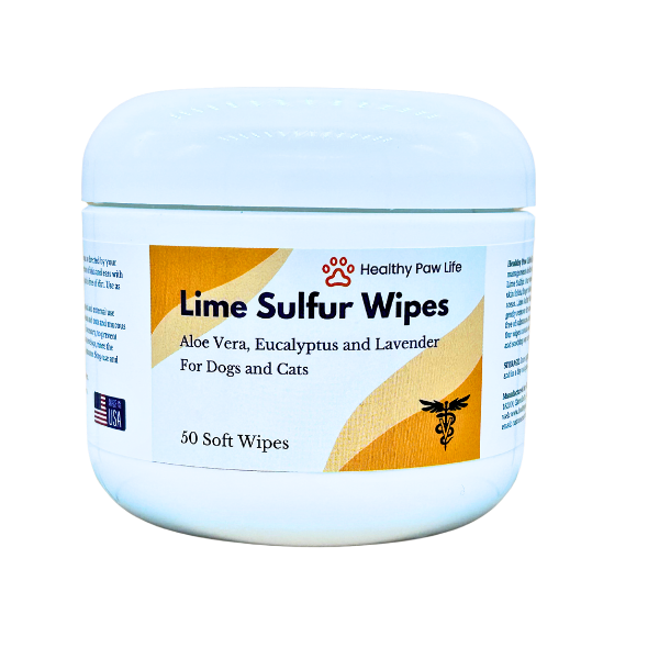 Healthy Paw Life’s Lime Sulfur Wipes - Holistic Skin Care Solution for Pets, Goodies N Stuff