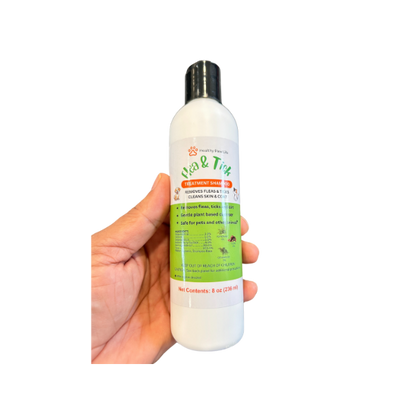 Healthy Paw Life's Flea and Tick Shampoo for Dogs and Cats - Powered by Natural Essential Oils, Goodies N Stuff