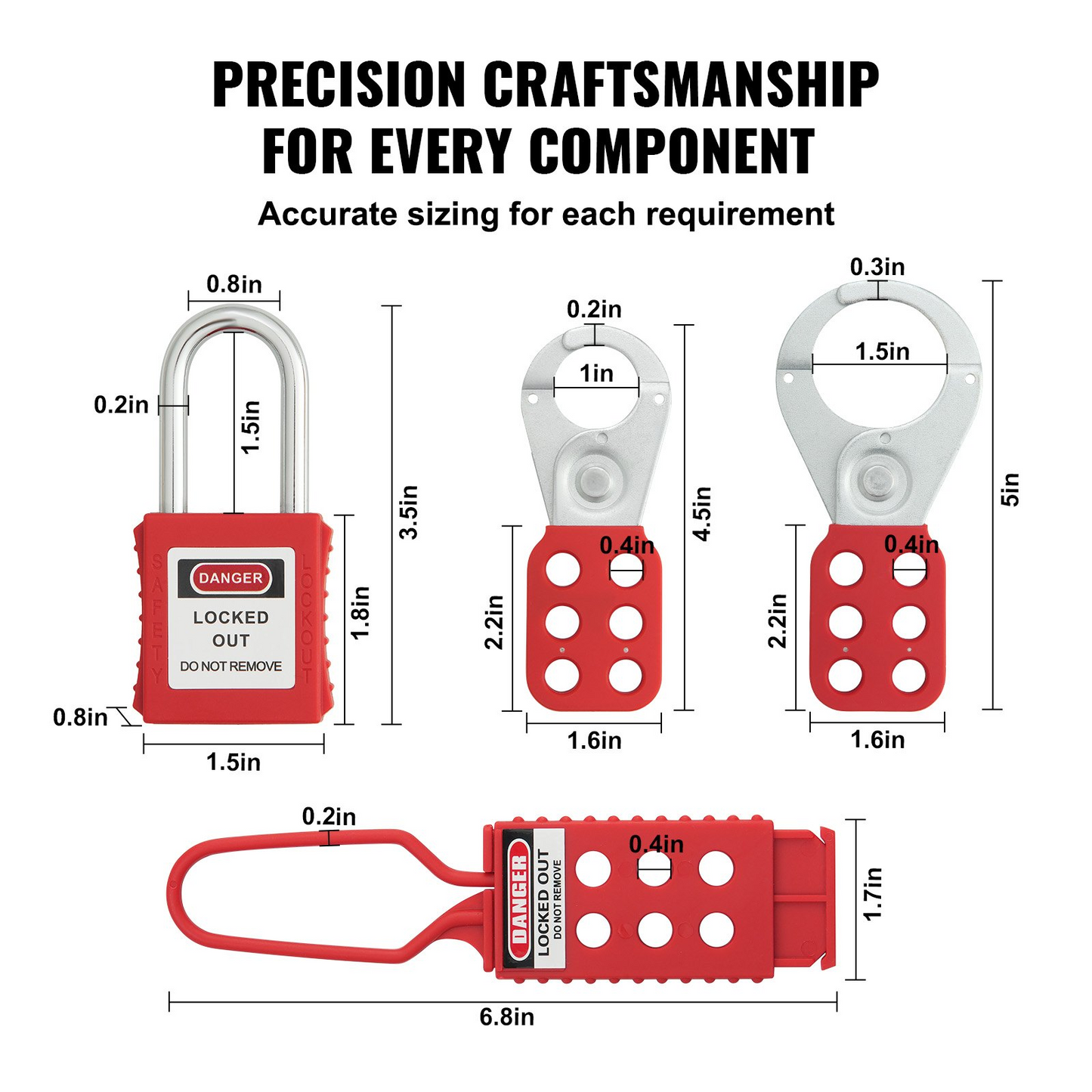 VEVOR Electrical Lockout Tagout Kit, 26 PCS Safety Loto Kit Includes Padlocks, Hasps, Tags, Nylon Ties, and Carrying Bag, Lockout Tagout Safety Tools for Industrial, Electric Power, Machinery, Goodies N Stuff