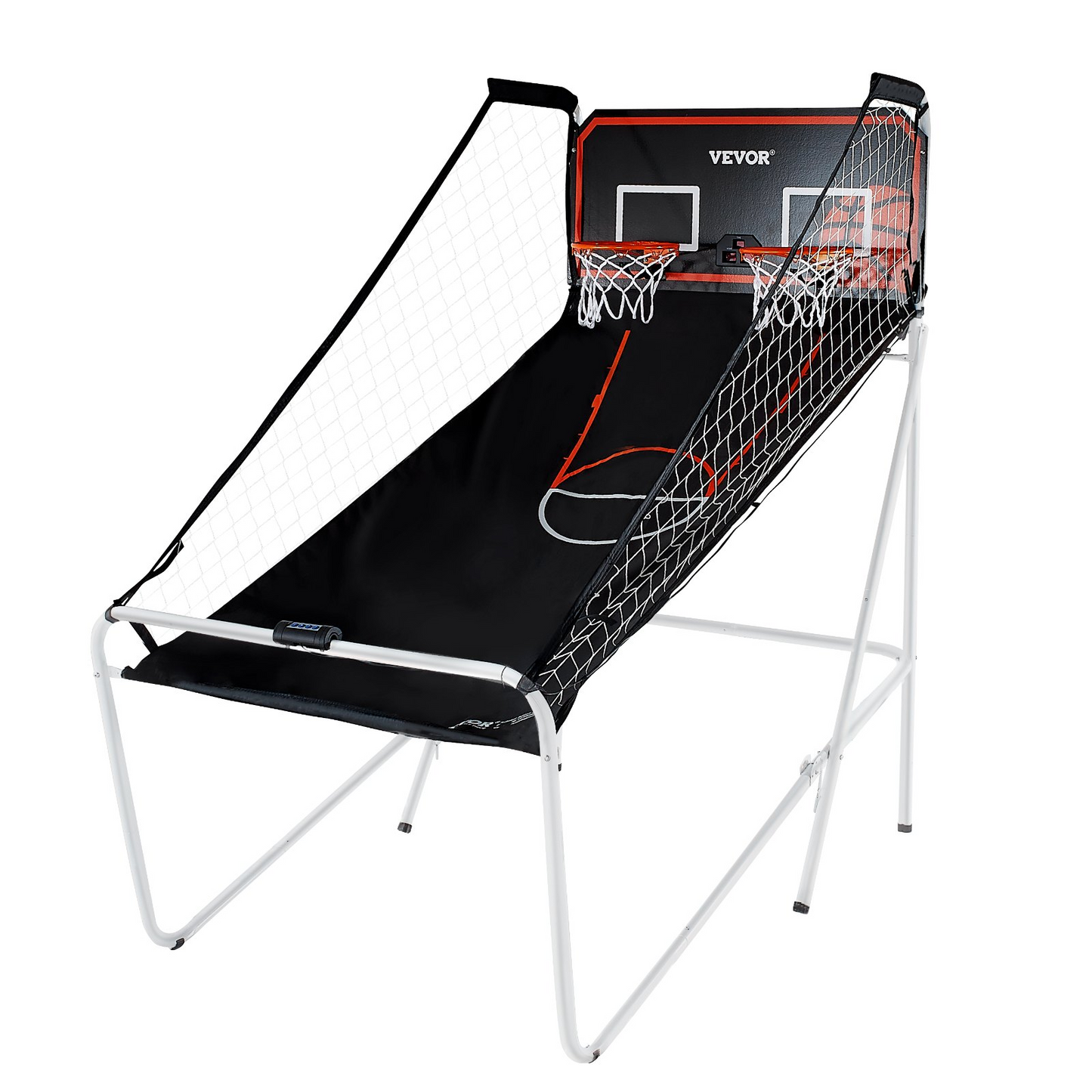 VEVOR Foldable Basketball Arcade Game, 2 Player Indoor Basketball Game, Home Dual Shot Sport with 4 Balls, 8 Game Modes, Electronic Scoreboard, and Inflation Pump, for Kids, Adults (Black & White), Goodies N Stuff