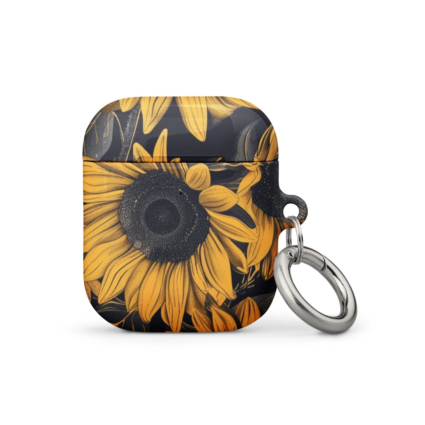 Sunflower Black Case for AirPods, Goodies N Stuff