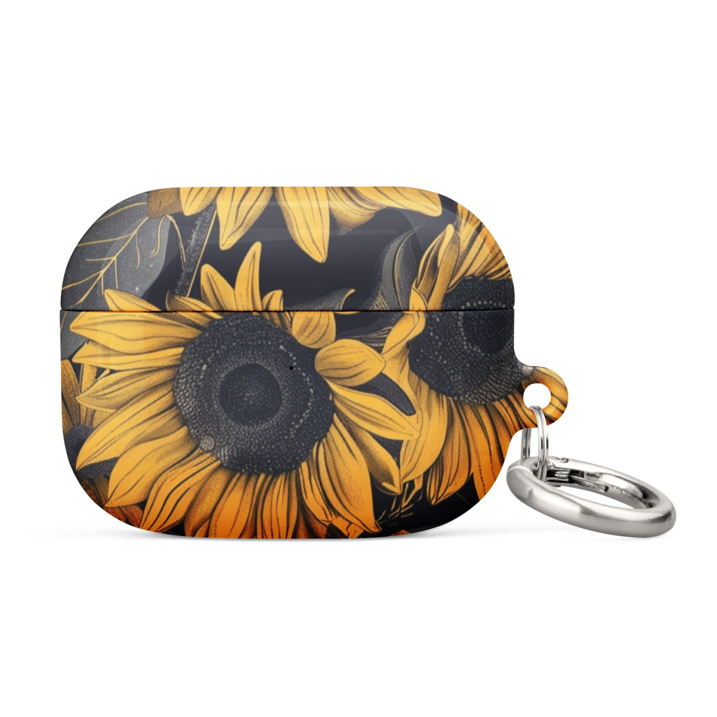 Sunflower Black Case for AirPods, Goodies N Stuff