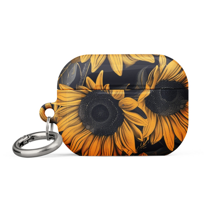 Sunflower Black Case for AirPods, Goodies N Stuff