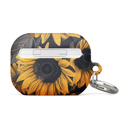 Sunflower Black Case for AirPods, Goodies N Stuff