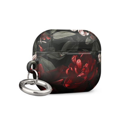 Pink Red Floral Case for AirPods