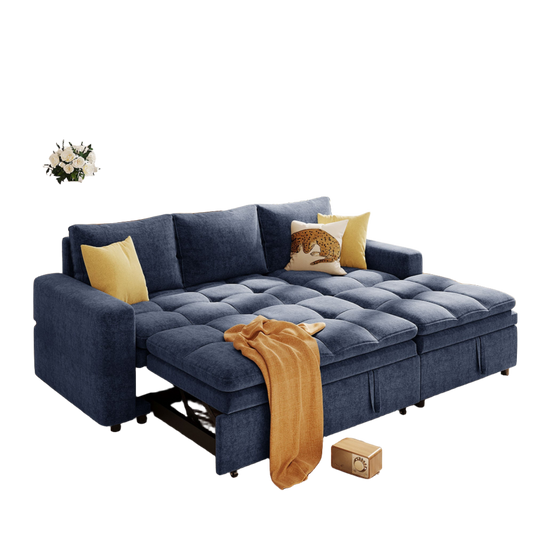 Soft Upholstered Sectional Sofa Bed with Storage Space, Suitable for Living Rooms and Apartments, Goodies N Stuff
