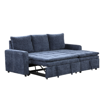 Soft Upholstered Sectional Sofa Bed with Storage Space, Suitable for Living Rooms and Apartments, Goodies N Stuff