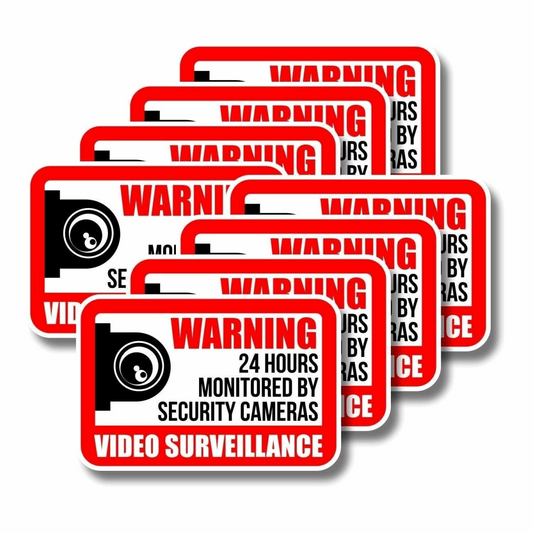 10-Pack Weatherproof Video Surveillance Signs: Protect Your Property with Confidence!, Goodies N Stuff