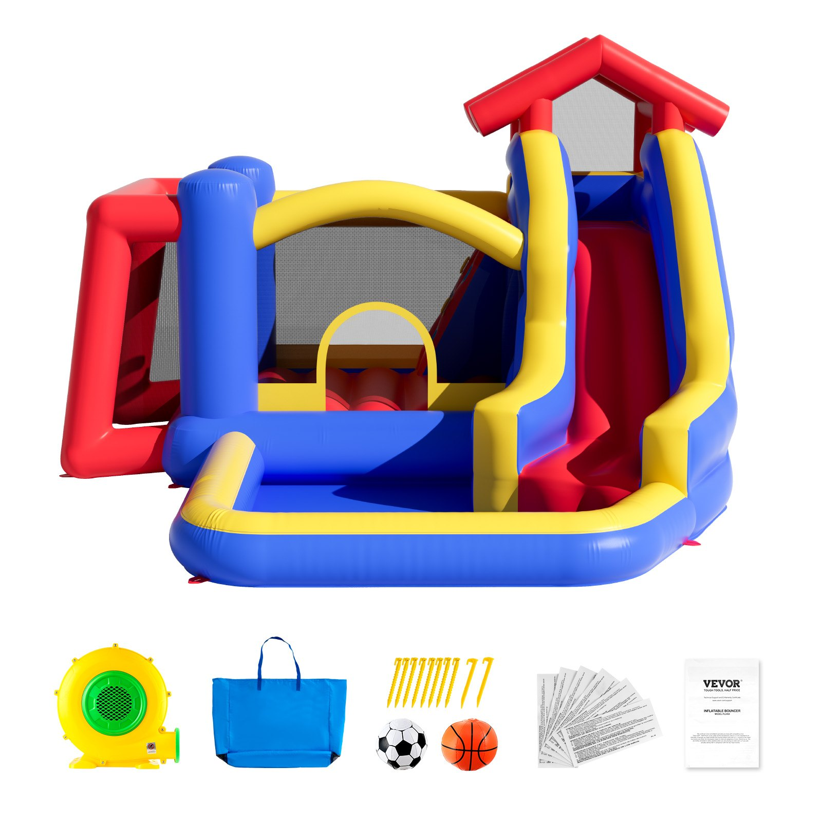 VEVOR Inflatable Bounce House | Outdoor Playhouse Trampoline for Kids, Goodies N Stuff